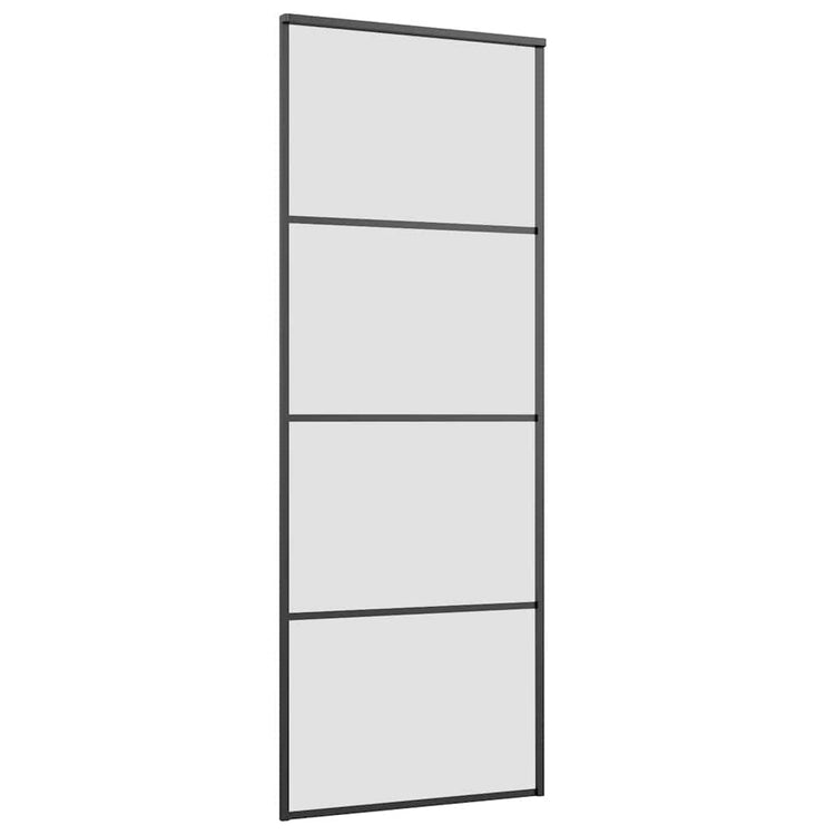 Vidaxx Schiebetür mit Beschlag 76x205 cm ESG-Glas und Aluminium