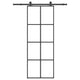 Vidaxx Schiebetür mit Beschlag 76x205 cm ESG-Glas und Aluminium