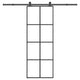 Vidaxx Schiebetür mit Beschlag 76x205 cm ESG-Glas und Aluminium