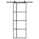 Vidaxx Schiebetür mit Beschlag 76x205 cm ESG-Glas und Aluminium