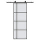 Vidaxx Schiebetür mit Beschlag 76x205 cm ESG-Glas und Aluminium