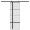 Vidaxx Schiebetür mit Beschlag 76x205 cm ESG-Glas und Aluminium
