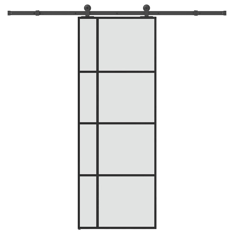 Vidaxx Schiebetür mit Beschlag 76x205 cm ESG-Glas und Aluminium