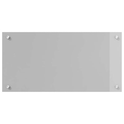 Vidaxxl Küchenrückwand hellgrau 80 x 40 cm gehärtetes Glas