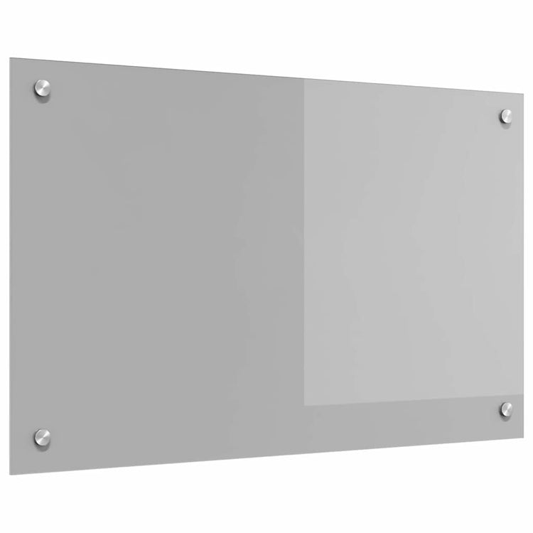 Vidaxxl Küchenrückwand hellgrau 80 x 50 cm gehärtetes Glas