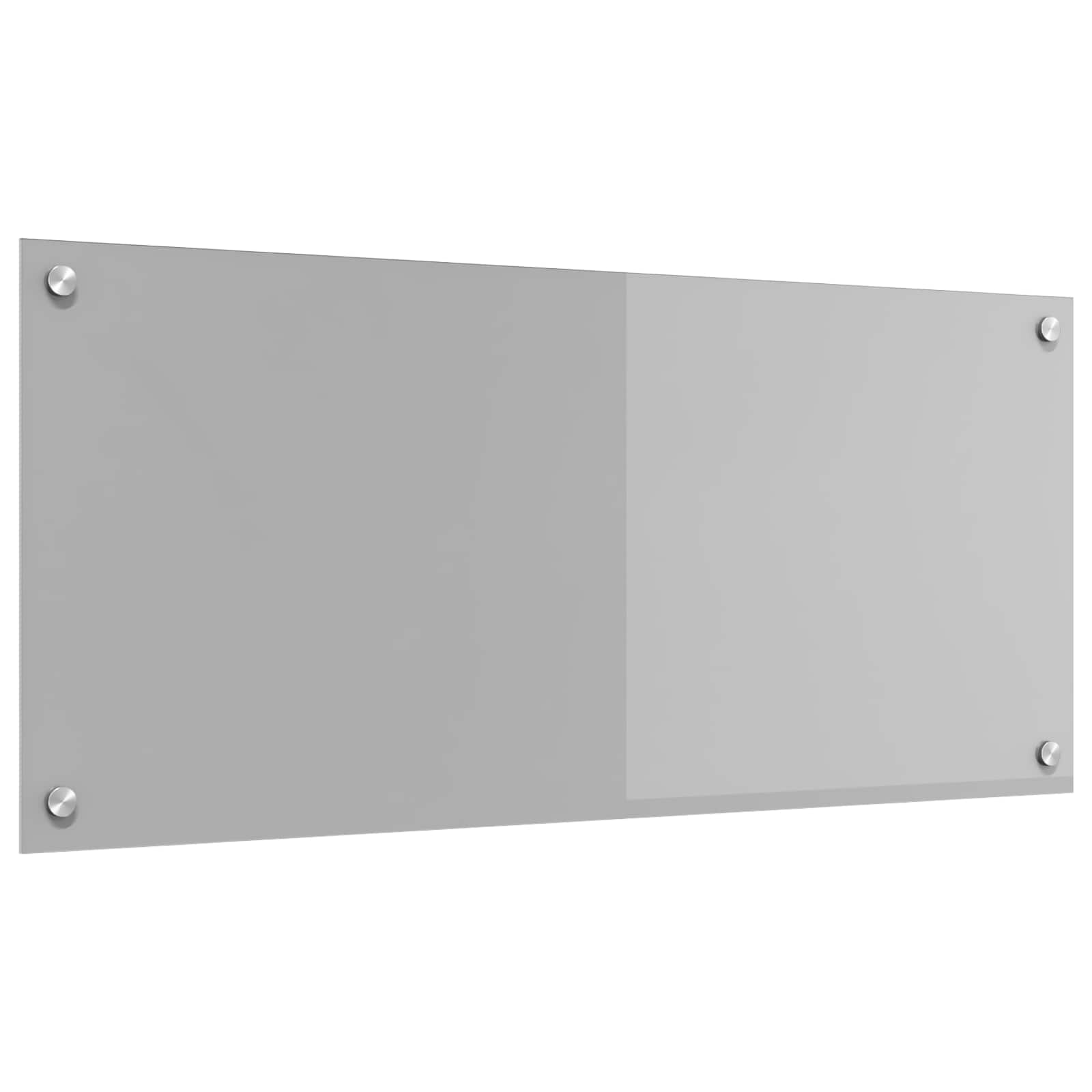 Vidaxxl Küchenrückwand hellgrau 90 x 40 cm gehärtetes Glas