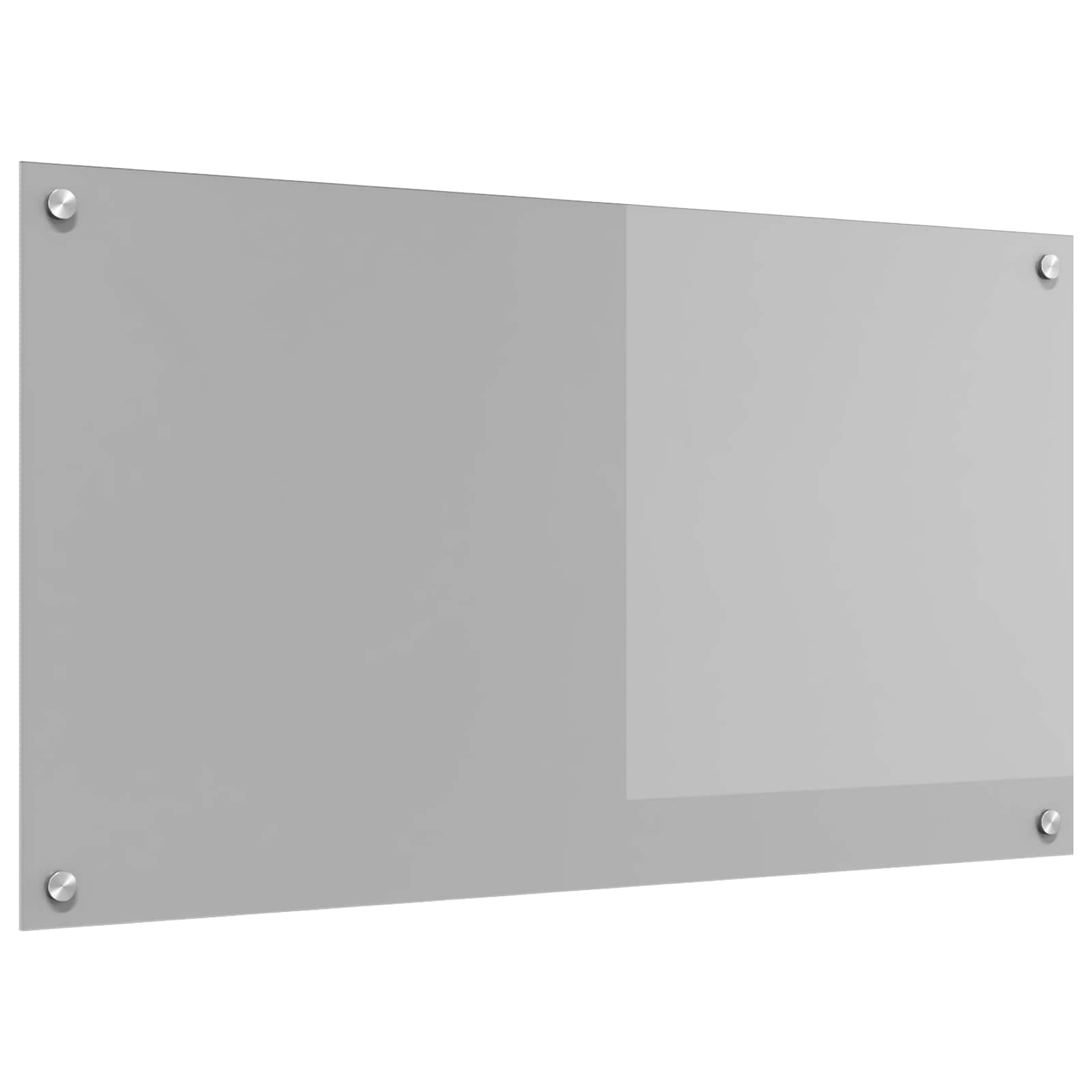 Vidaxxl Küchenrückwand hellgrau 90 x 50 cm gehärtetes Glas