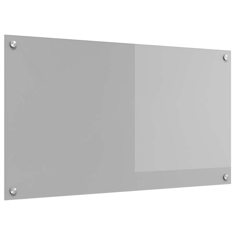 Vidaxxl Küchenrückwand hellgrau 90 x 50 cm gehärtetes Glas
