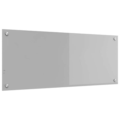 Vidaxxl Küchenrückwand hellgrau 100 x 40 cm Hartglas