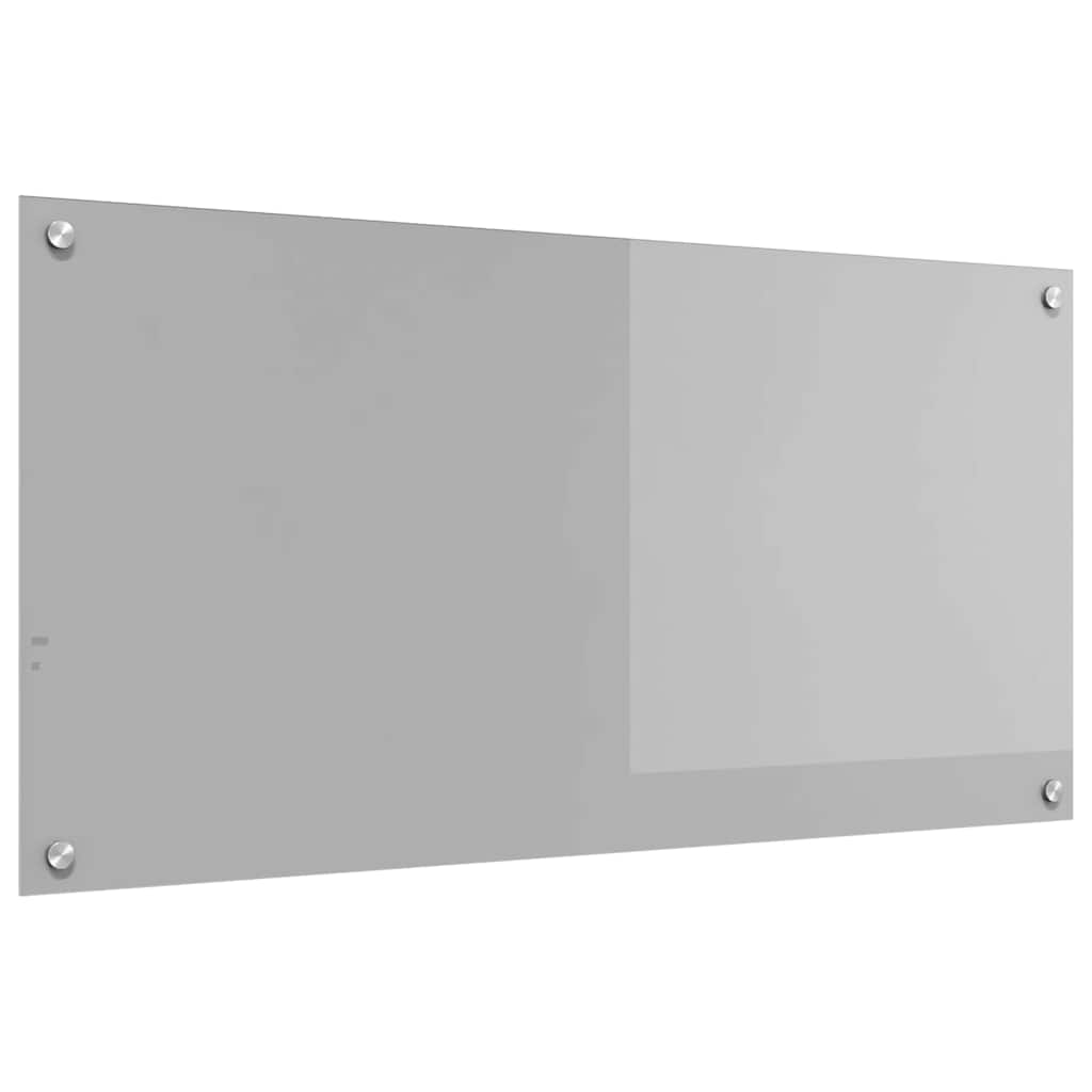 Vidaxxl Küchenrückwand hellgrau 100 x 50 cm gehärtetes Glas