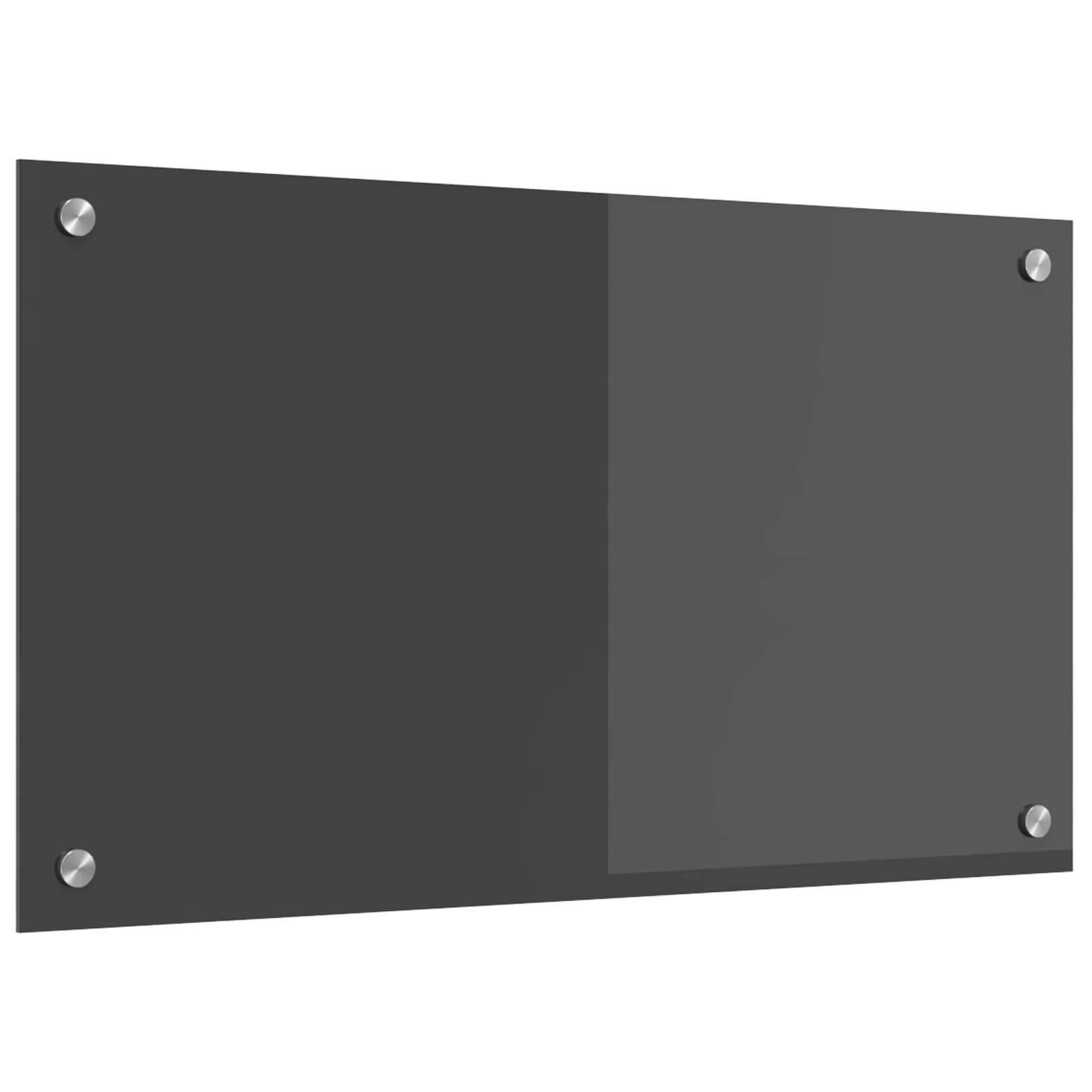 Vidaxxl Küchenrückwand dunkelgrau 70 x 40 cm gehärtetes Glas