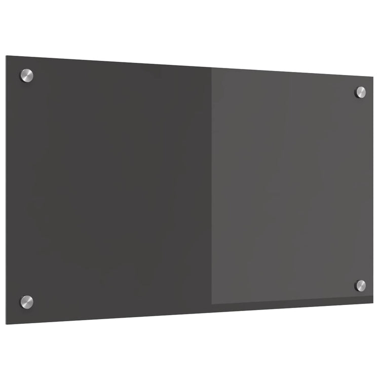 Vidaxxl Küchenrückwand dunkelgrau 70 x 40 cm gehärtetes Glas