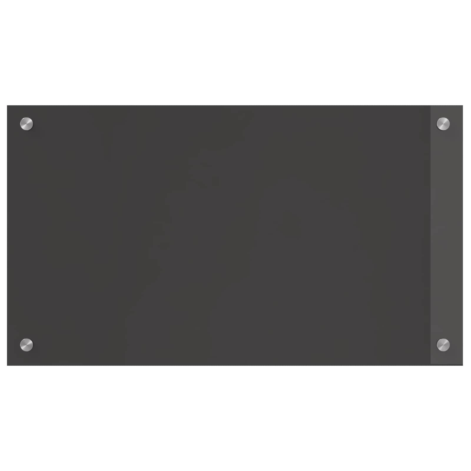 Vidaxxl Küchenrückwand dunkelgrau 70 x 40 cm gehärtetes Glas