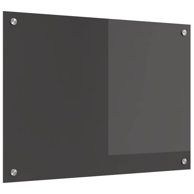 Vidaxxl Küchenrückwand dunkelgrau 70 x 50 cm gehärtetes Glas