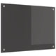 Vidaxxl Küchenrückwand dunkelgrau 70 x 50 cm gehärtetes Glas