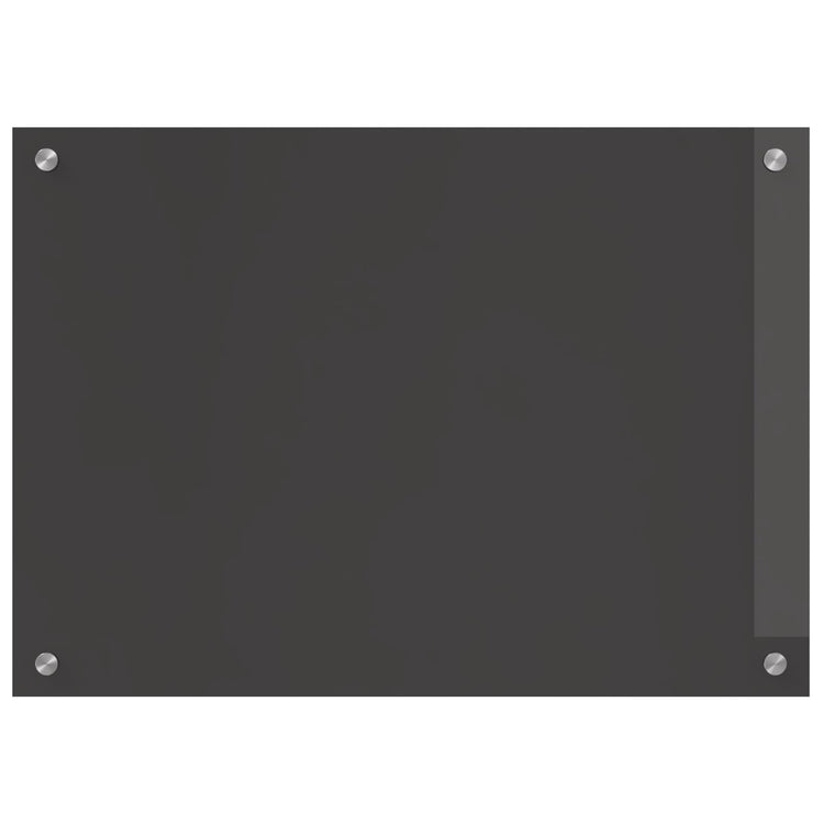 Vidaxxl Küchenrückwand dunkelgrau 70 x 50 cm gehärtetes Glas
