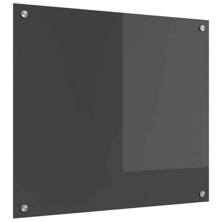 Vidaxxl Küchenrückwand dunkelgrau 70 x 60 cm gehärtetes Glas