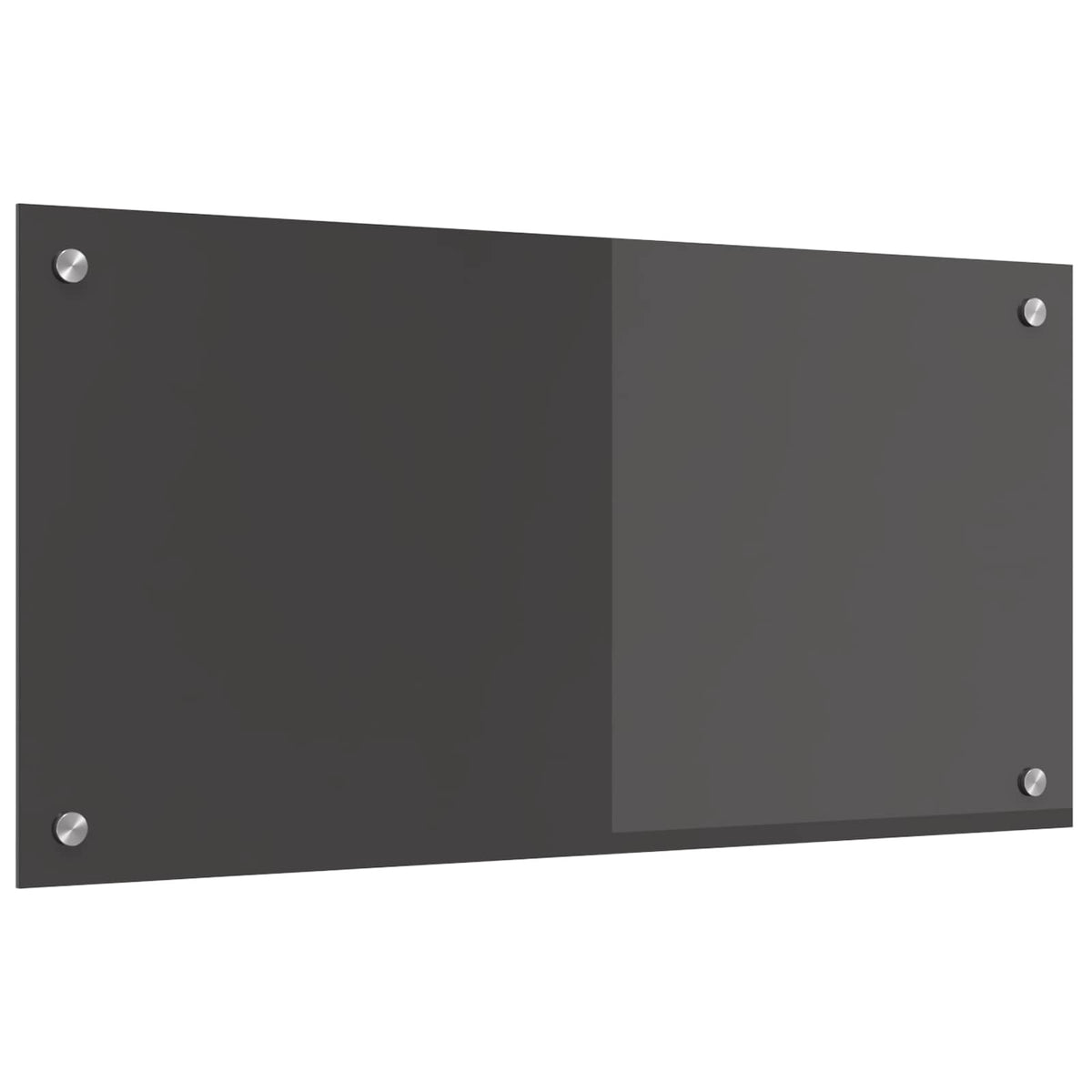 Vidaxxl Küchenrückwand dunkelgrau 80 x 40 cm gehärtetes Glas