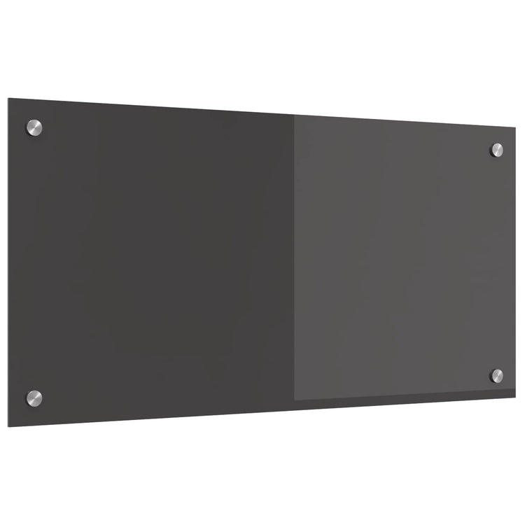 Vidaxxl Küchenrückwand dunkelgrau 80 x 40 cm gehärtetes Glas