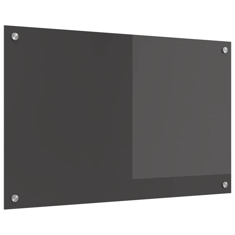 Vidaxxl Küchenrückwand dunkelgrau 80 x 50 cm gehärtetes Glas