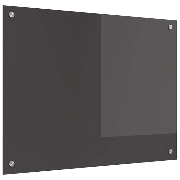 Vidaxxl Küchenrückwand dunkelgrau 80 x 60 cm gehärtetes Glas