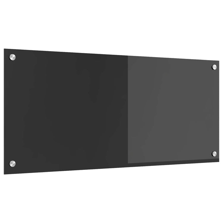 Vidaxxl Küchenrückwand dunkelgrau 90 x 40 cm gehärtetes Glas