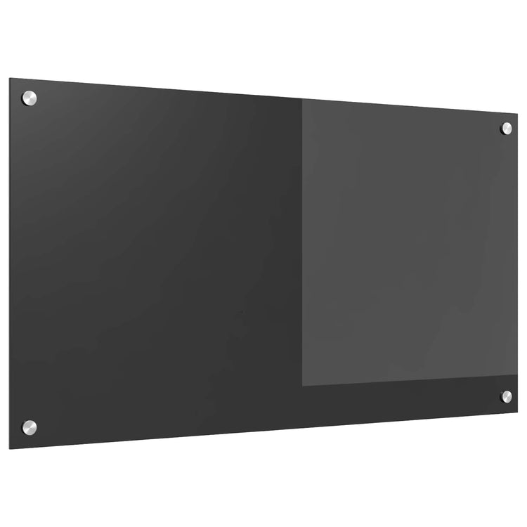Vidaxxl Küchenrückwand dunkelgrau 90 x 50 cm gehärtetes Glas