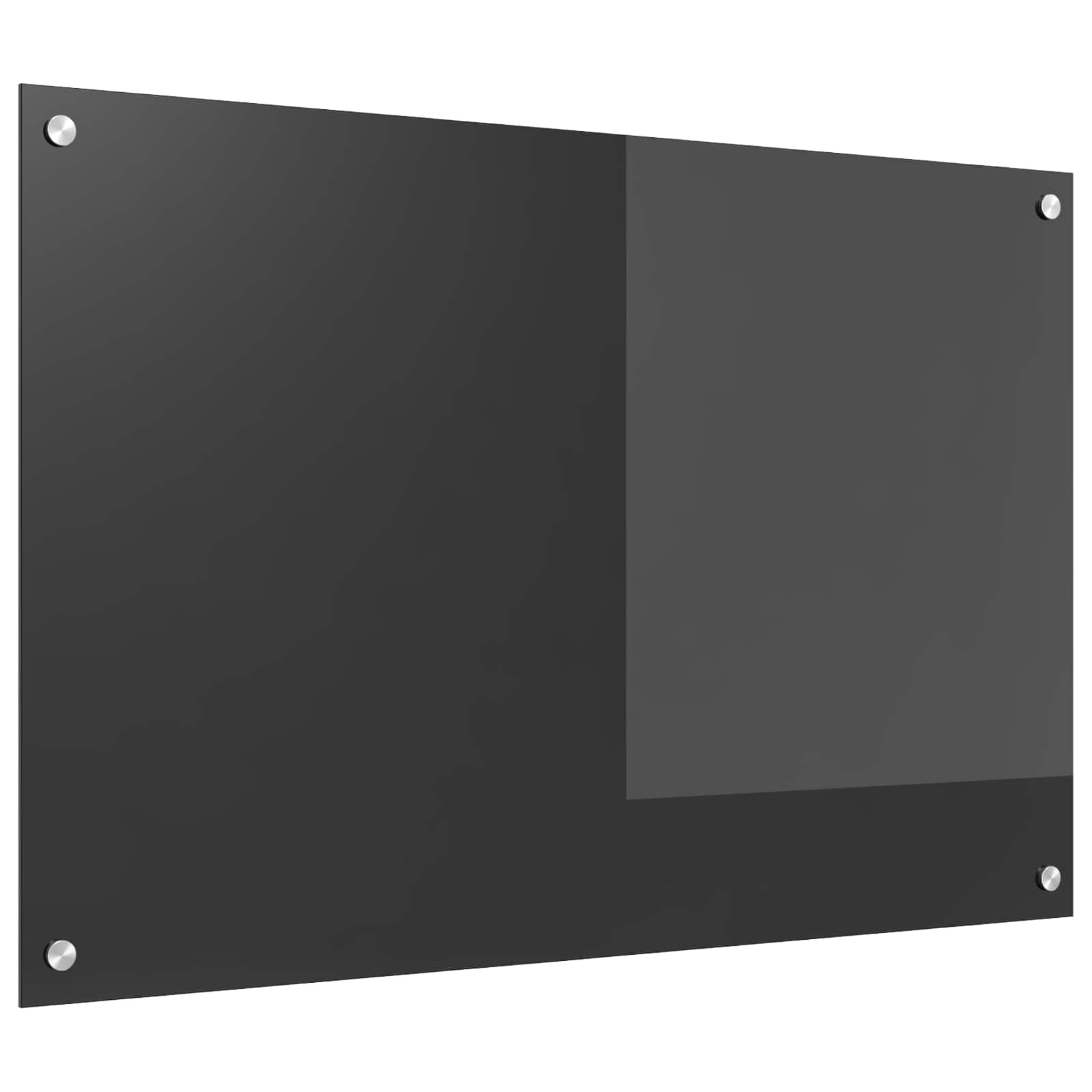 Vidaxxl Küchenrückwand dunkelgrau 90 x 60 cm aus gehärtetem Glas
