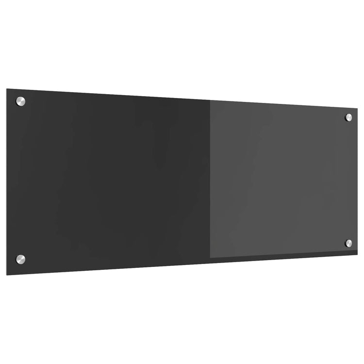 Vidaxxl Küchenrückwand dunkelgrau 100 x 40 cm gehärtetes Glas