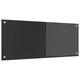 Vidaxxl Küchenrückwand dunkelgrau 100 x 40 cm gehärtetes Glas