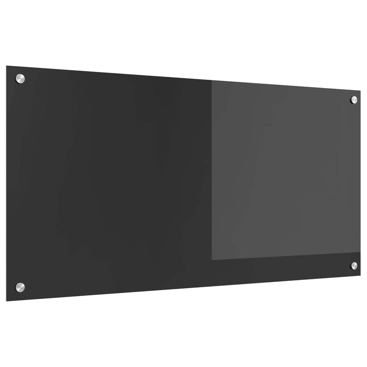 Vidaxxl Küchenrückwand dunkelgrau 100 x 50 cm gehärtetes Glas