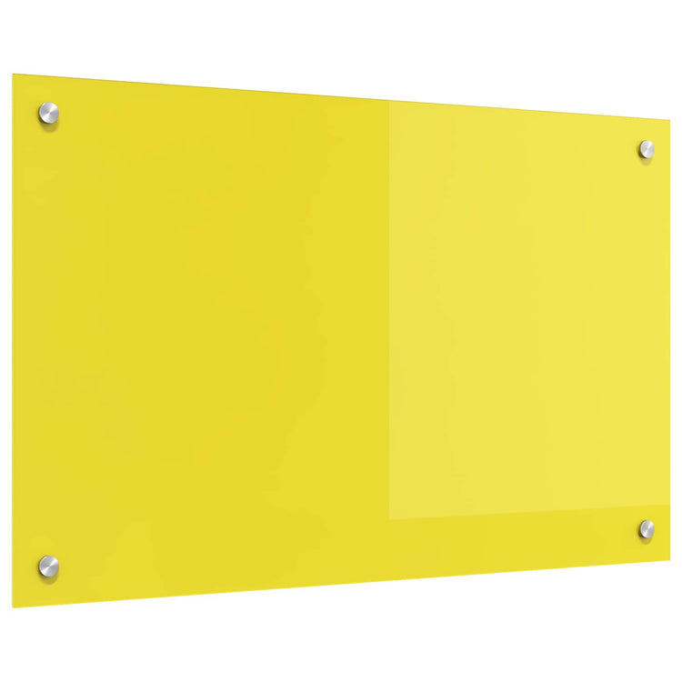 VidaXL Küchenrückwand Gelb 80 x 50 cm Hartglas