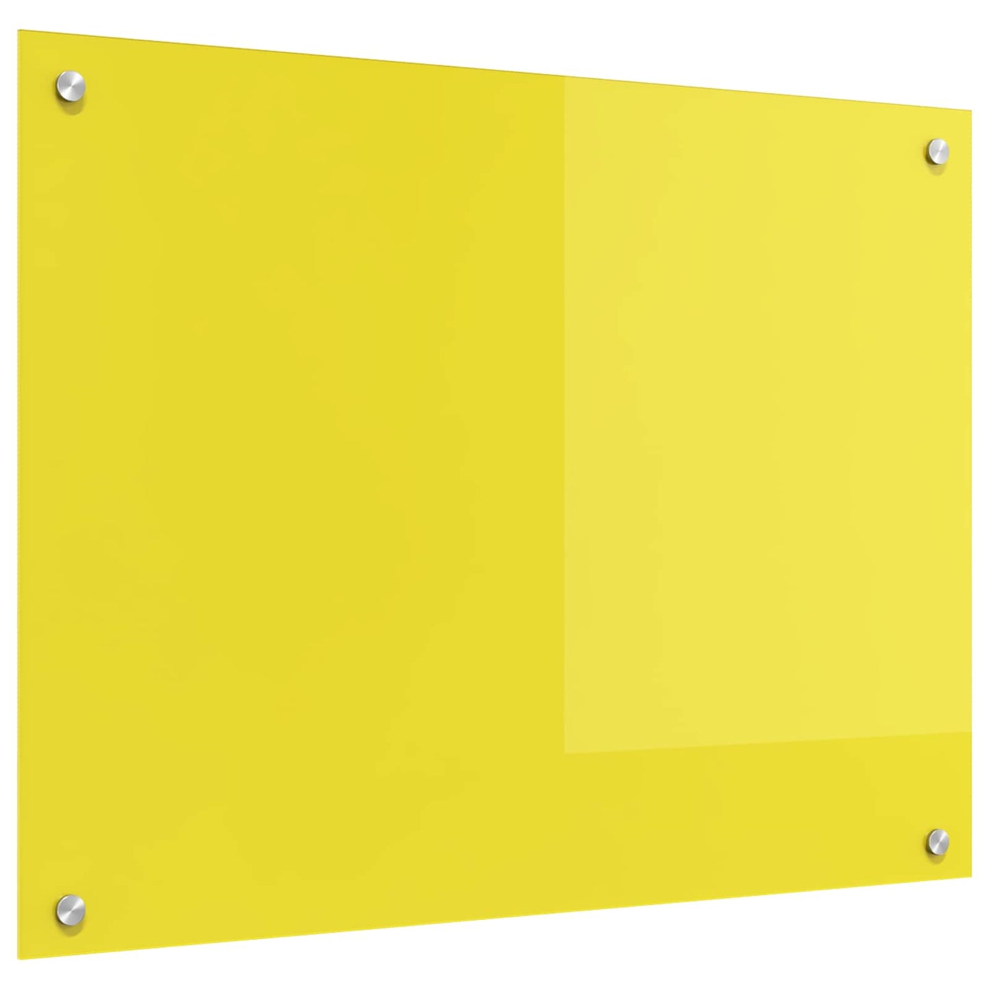 VidaXL Küchenrückwand Gelb 80 x 60 cm Hartglas