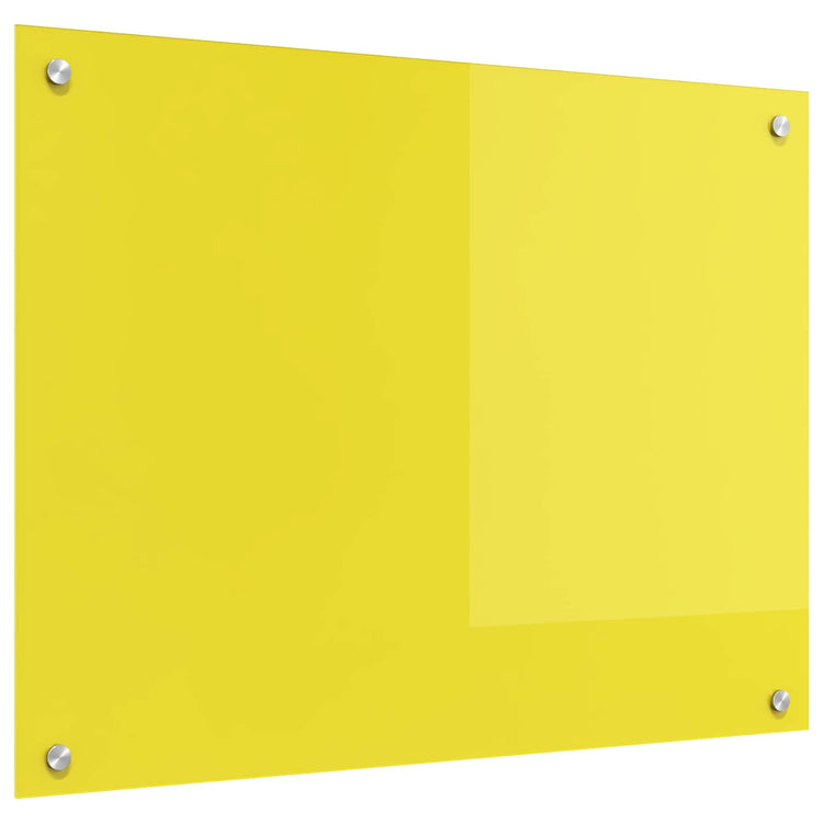 VidaXL Küchenrückwand Gelb 80 x 60 cm Hartglas