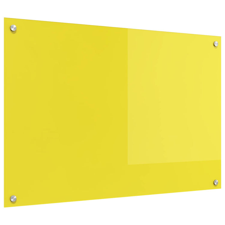 VidaXL Küchenrückwand Gelb 90 x 60 cm Hartglas