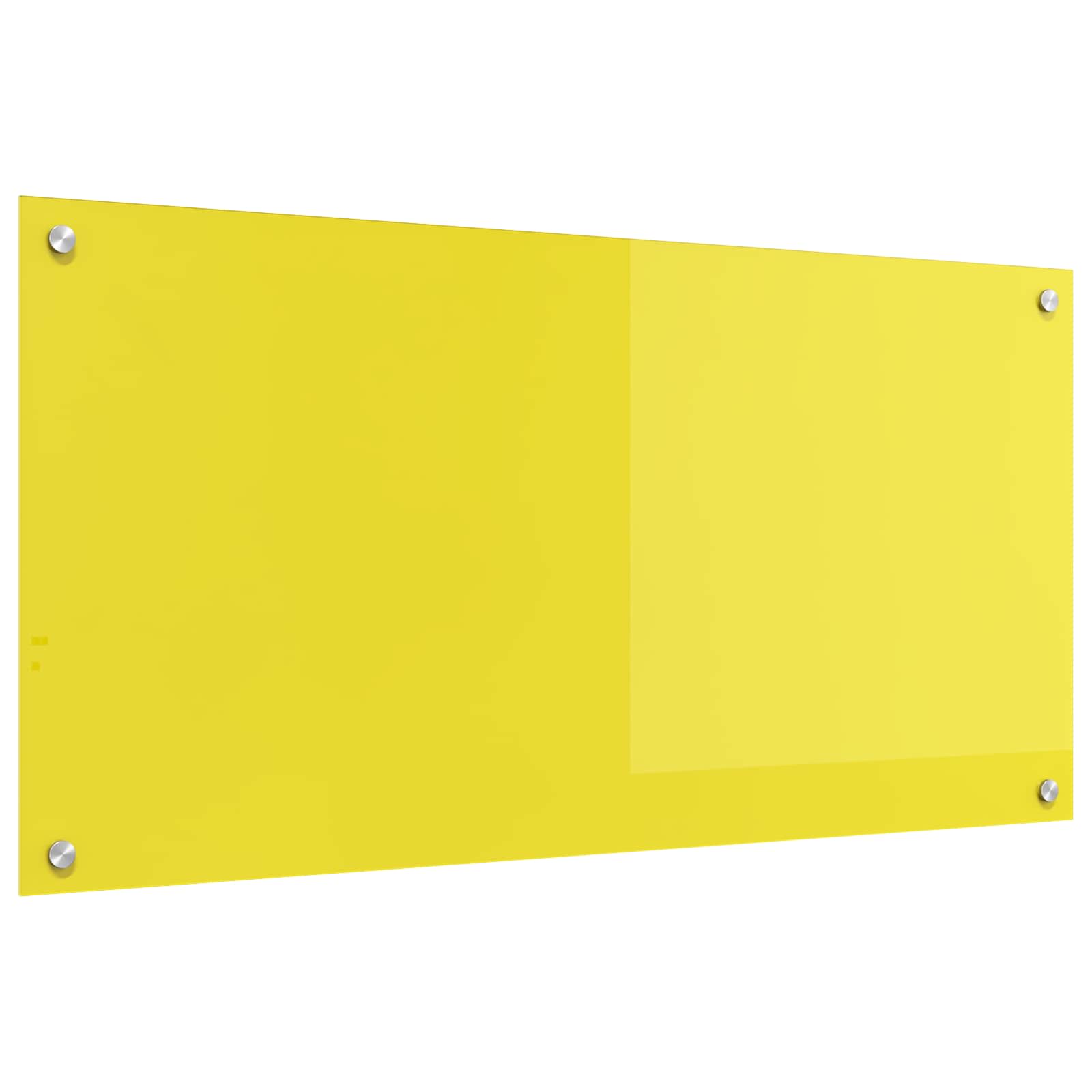 VidaXL Küchenrückwand Gelb 100 x 50 cm Hartglas