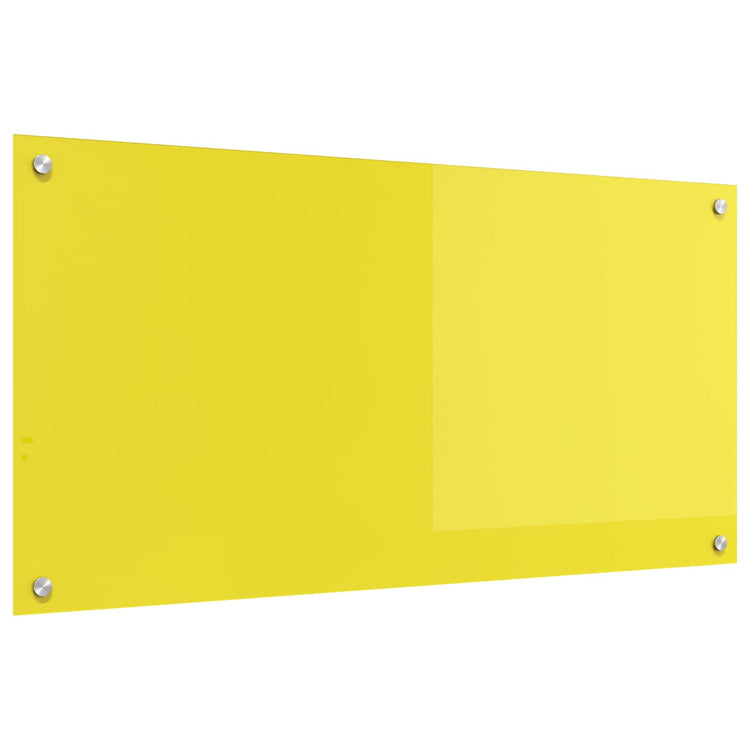 VidaXL Küchenrückwand Gelb 100 x 50 cm Hartglas