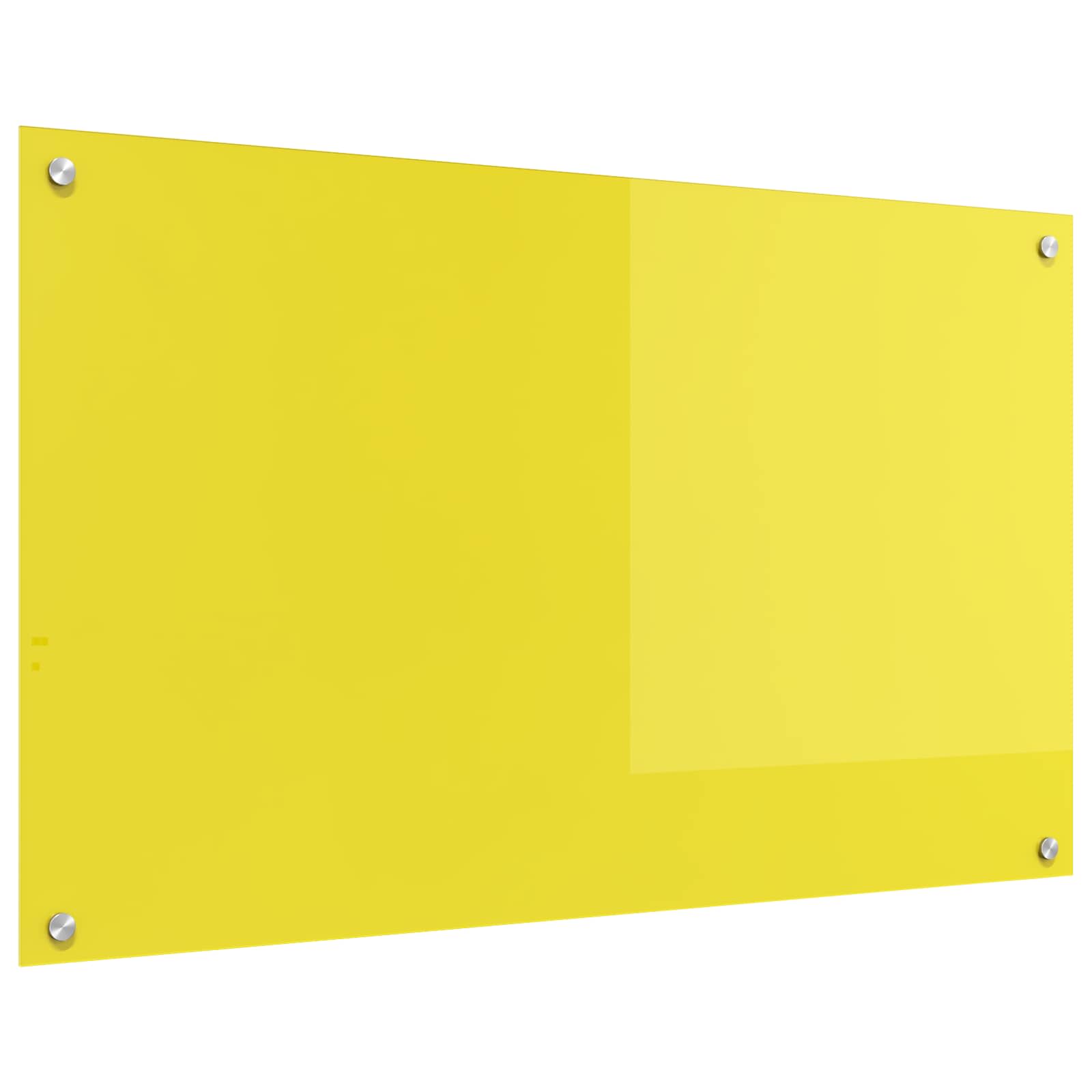 VidaXL Küchenrückwand Gelb 100 x 60 cm Hartglas