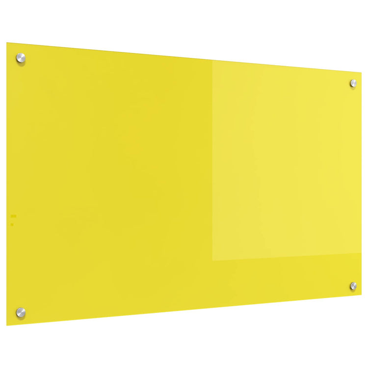 VidaXL Küchenrückwand Gelb 100 x 60 cm Hartglas