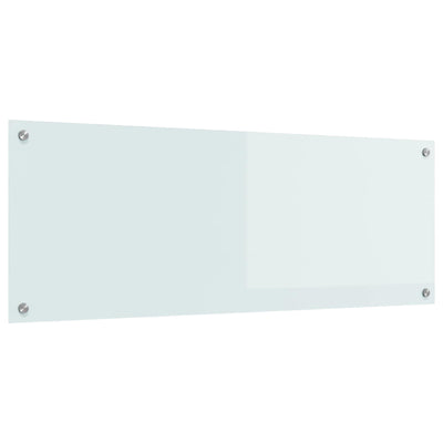 VidaXL Küchenrückwand Weiß 110 x 40 cm Hartglas