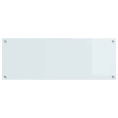 VidaXL Küchenrückwand Weiß 110 x 40 cm Hartglas
