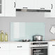 VidaXL Küchenrückwand Weiß 110 x 50 cm Hartglas