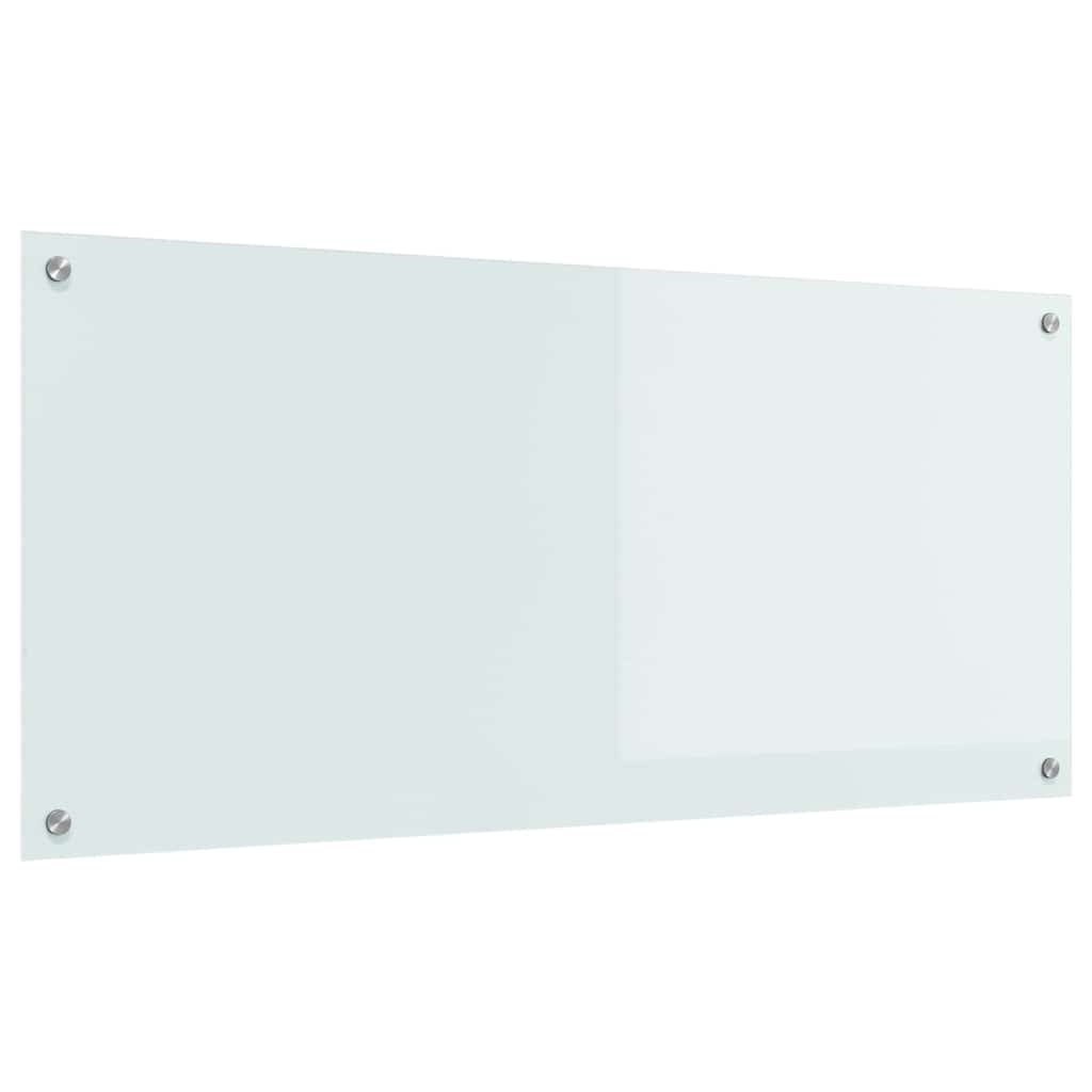 VidaXL Küchenrückwand Weiß 110 x 50 cm Hartglas