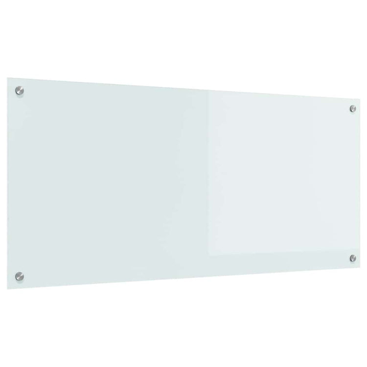 VidaXL Küchenrückwand Weiß 110 x 50 cm Hartglas