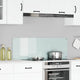 VidaXL Küchenrückwand Weiß 120 x 40 cm Hartglas