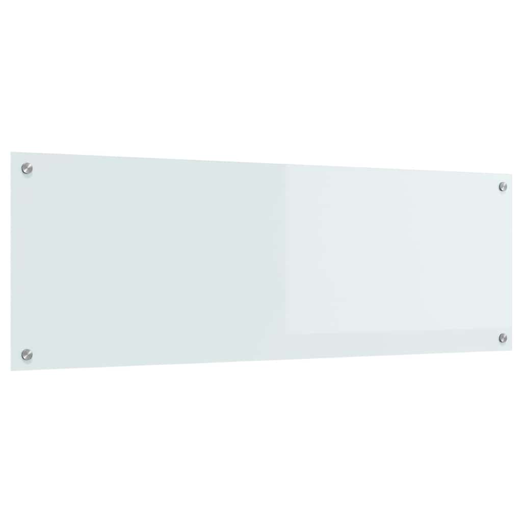 VidaXL Küchenrückwand Weiß 120 x 40 cm Hartglas