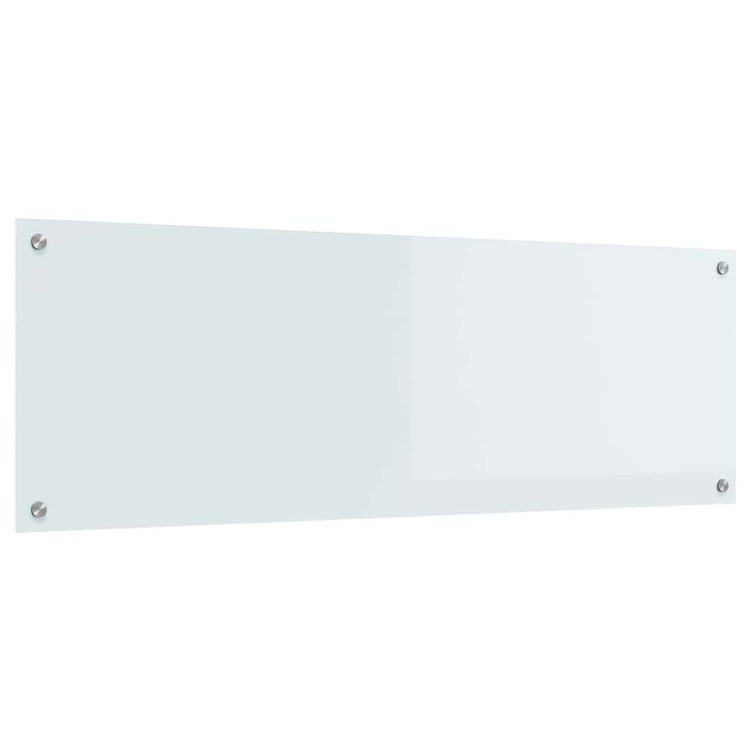 VidaXL Küchenrückwand Weiß 120 x 40 cm Hartglas