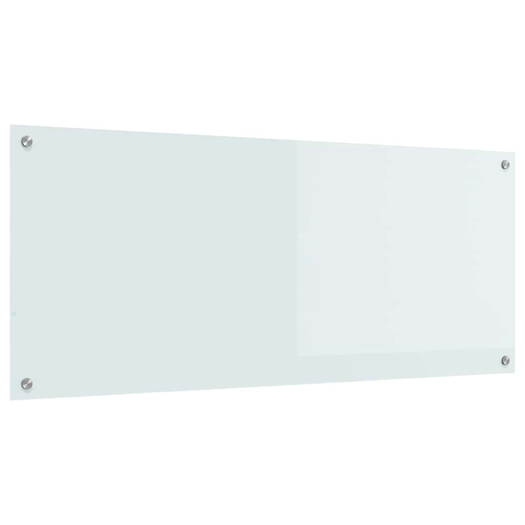 VidaXL Küchenrückwand Weiß 120 x 50 cm Hartglas