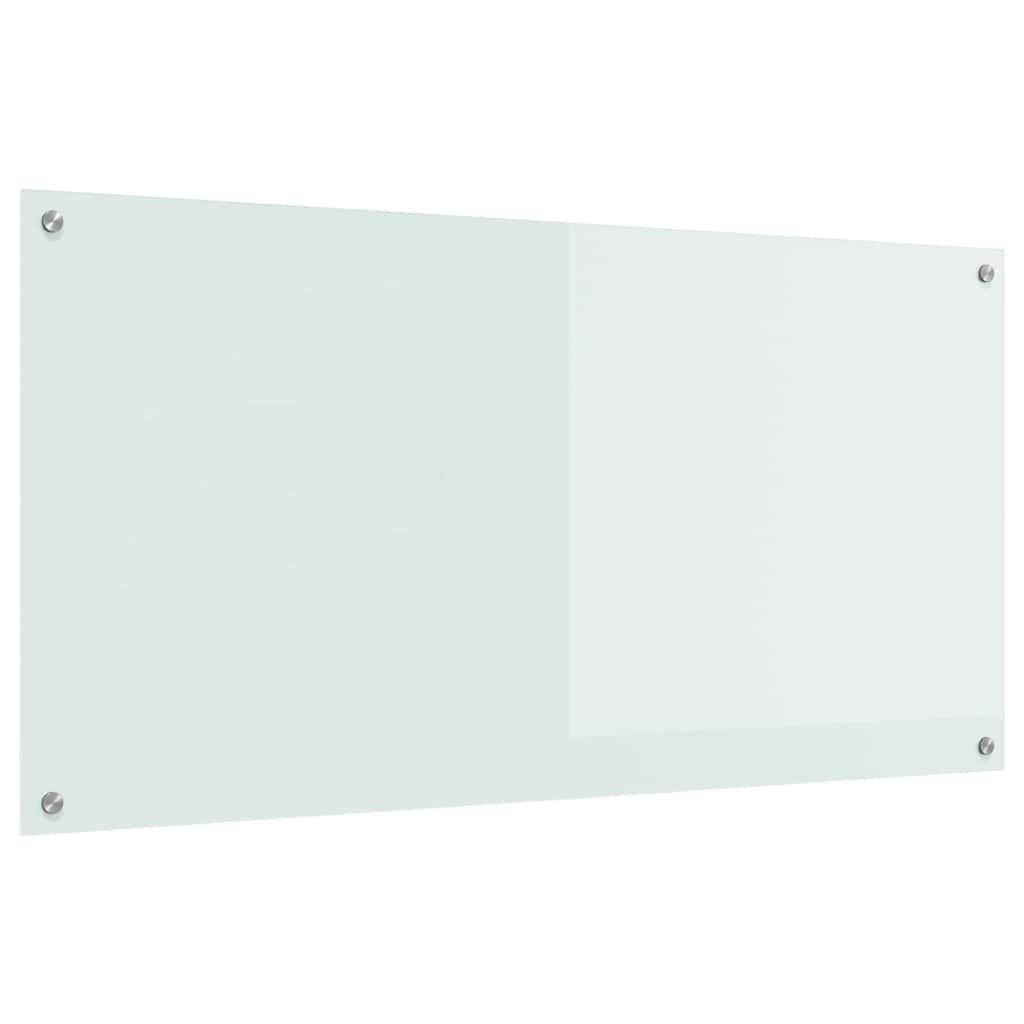 VidaXL Küchenrückwand Weiß 120 x 60 cm Hartglas