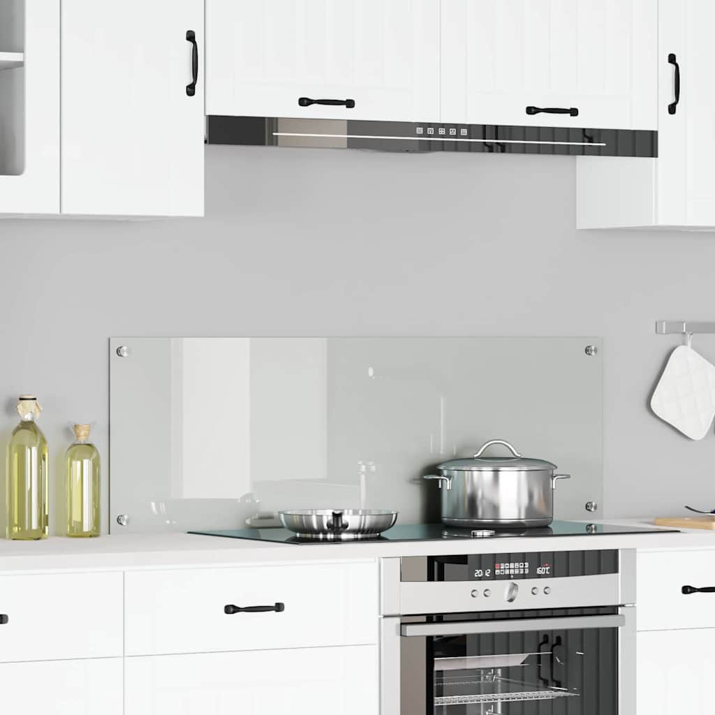 VidaXL Küchenrückwand transparent 120 x 40 cm Hartglas